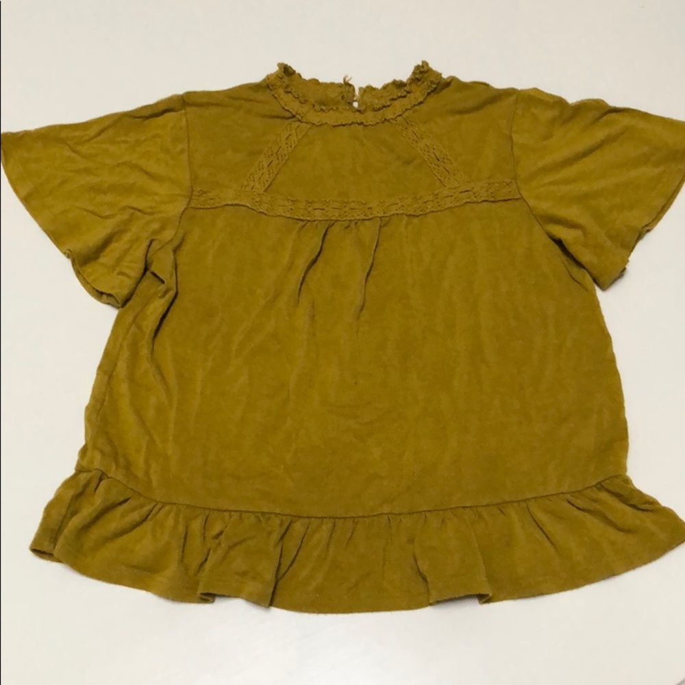 art class | Mossy Mustard Boho Blouse | 4/5T